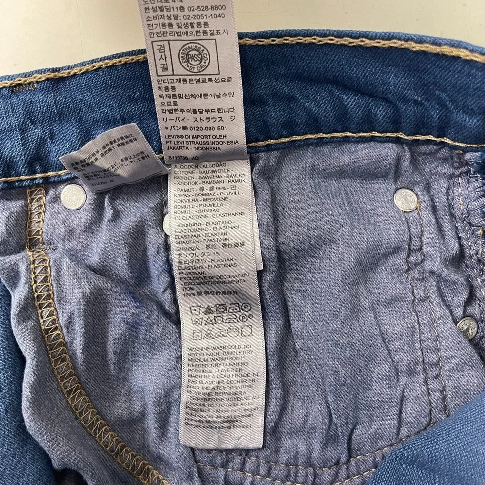 Levis 559 Jeans Mens 36x34 Blue Relaxed Straight Denim Stretch Casual Grunge Y2K